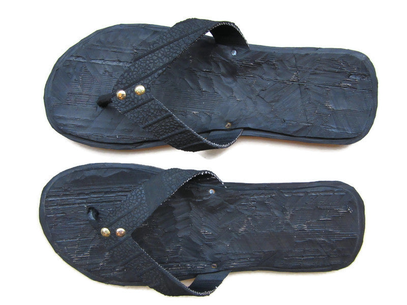 Handmade Flip Flops recycled from car tyres